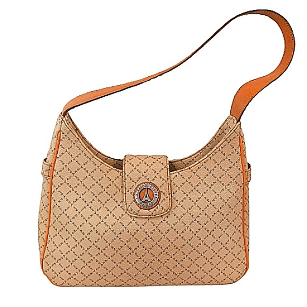 Handbag Large Purse La Tour Eiffel Paris Signature Beige Shoulder Bag